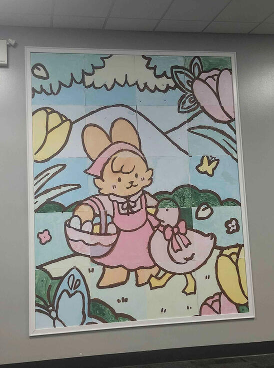 Completed Easter Event Mural Completed Easter Event Mural