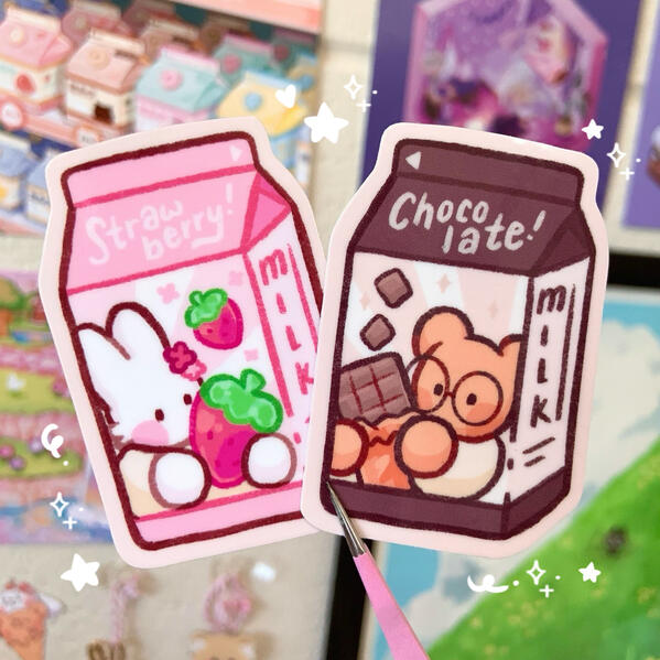 Milk Vinyl Stickers Milk Vinyl Stickers
